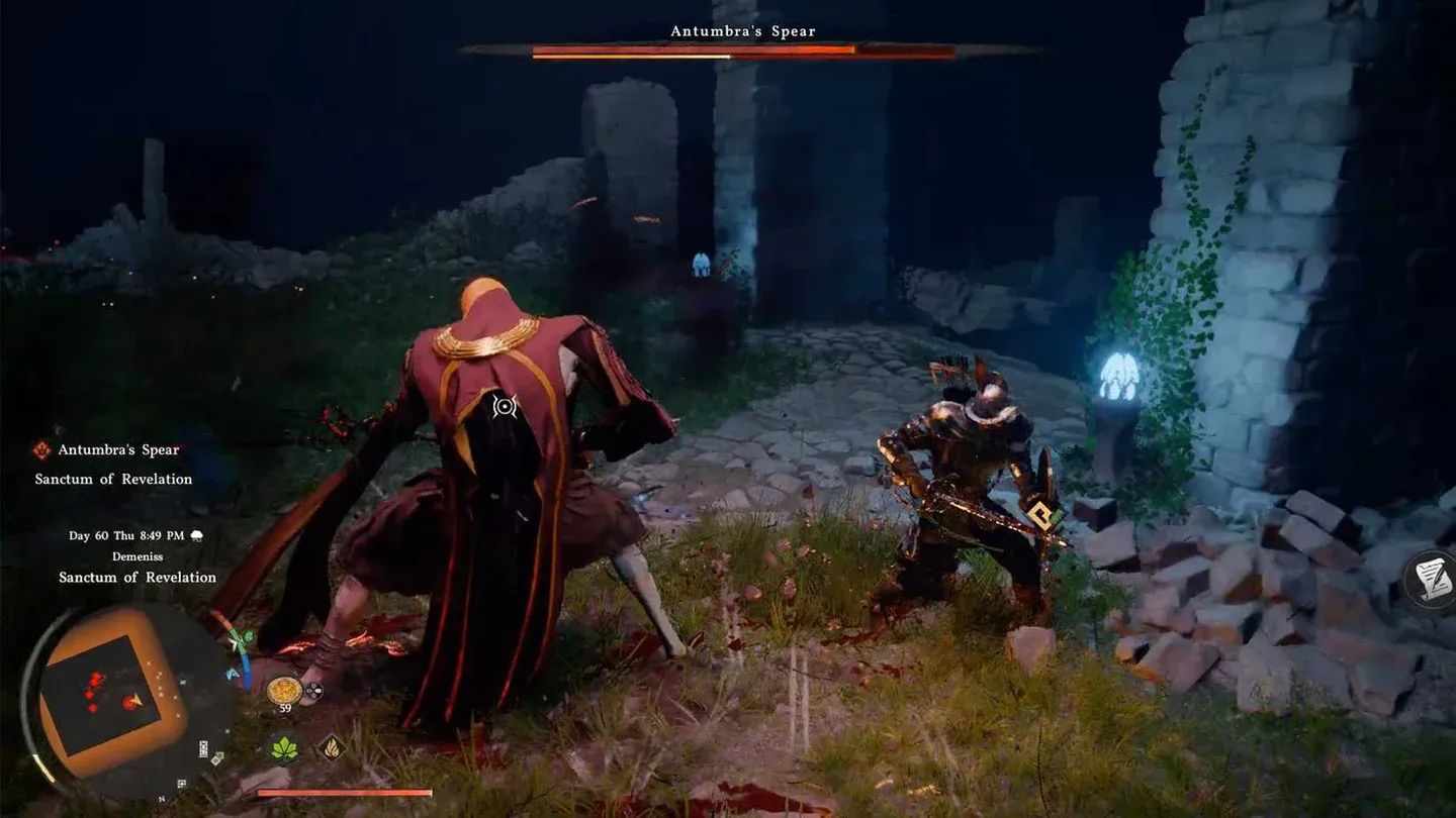 Pillar puzzle solution setup