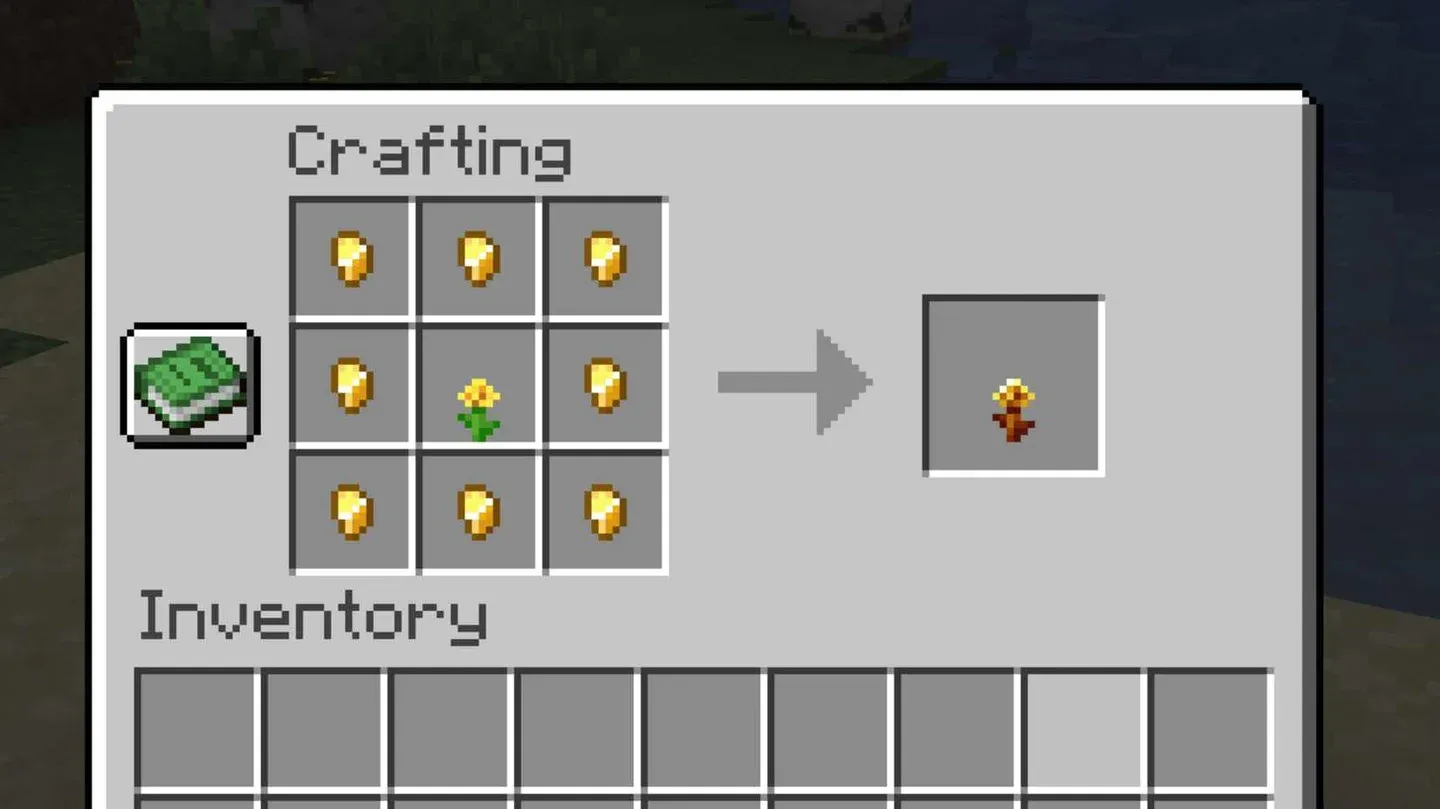 Golden Dandelion crafting recipe