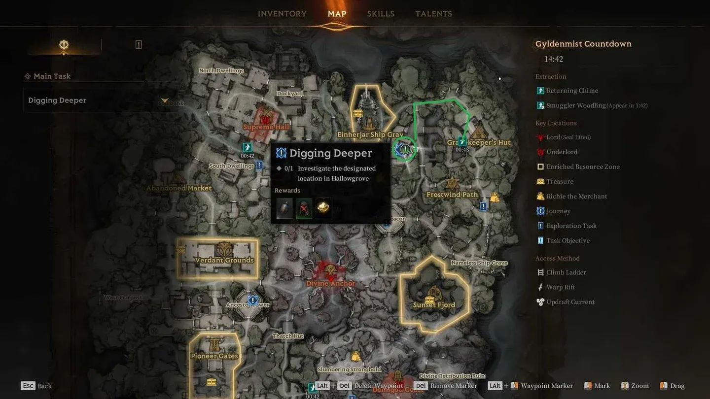 Watchtower map position