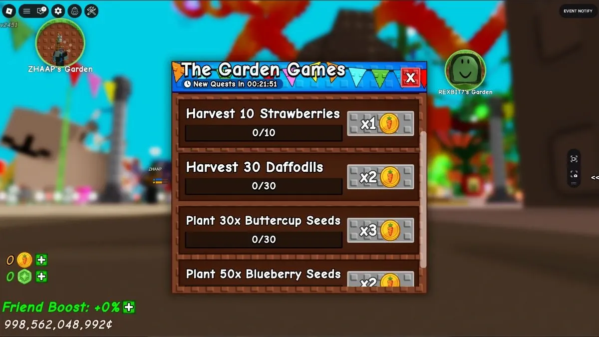 Quest tier reward breakdown