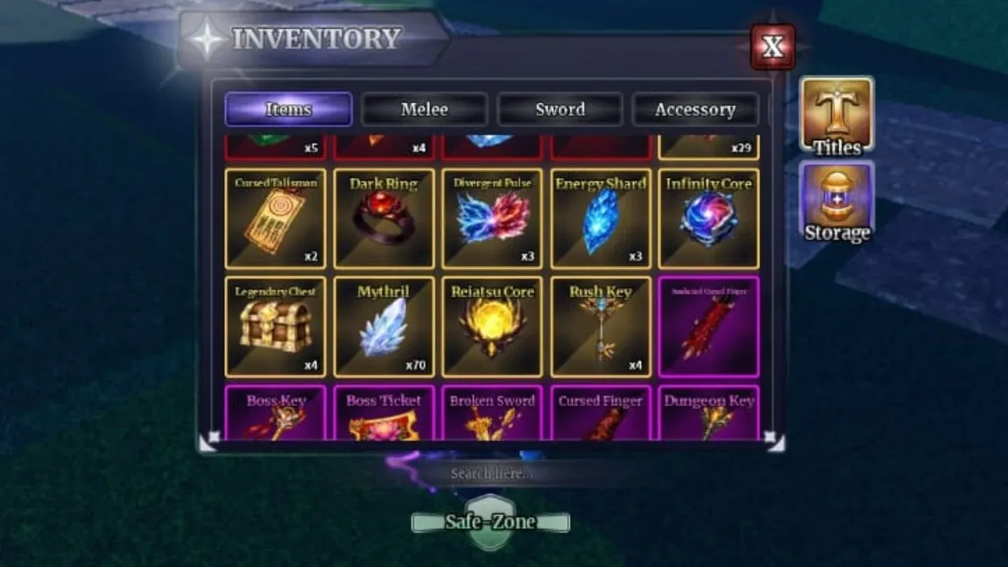 Scheda inventario accessori