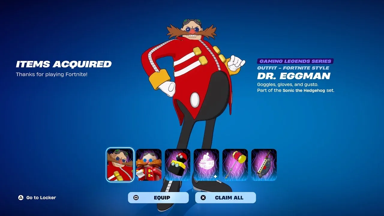ロッカー内のDr. Eggman