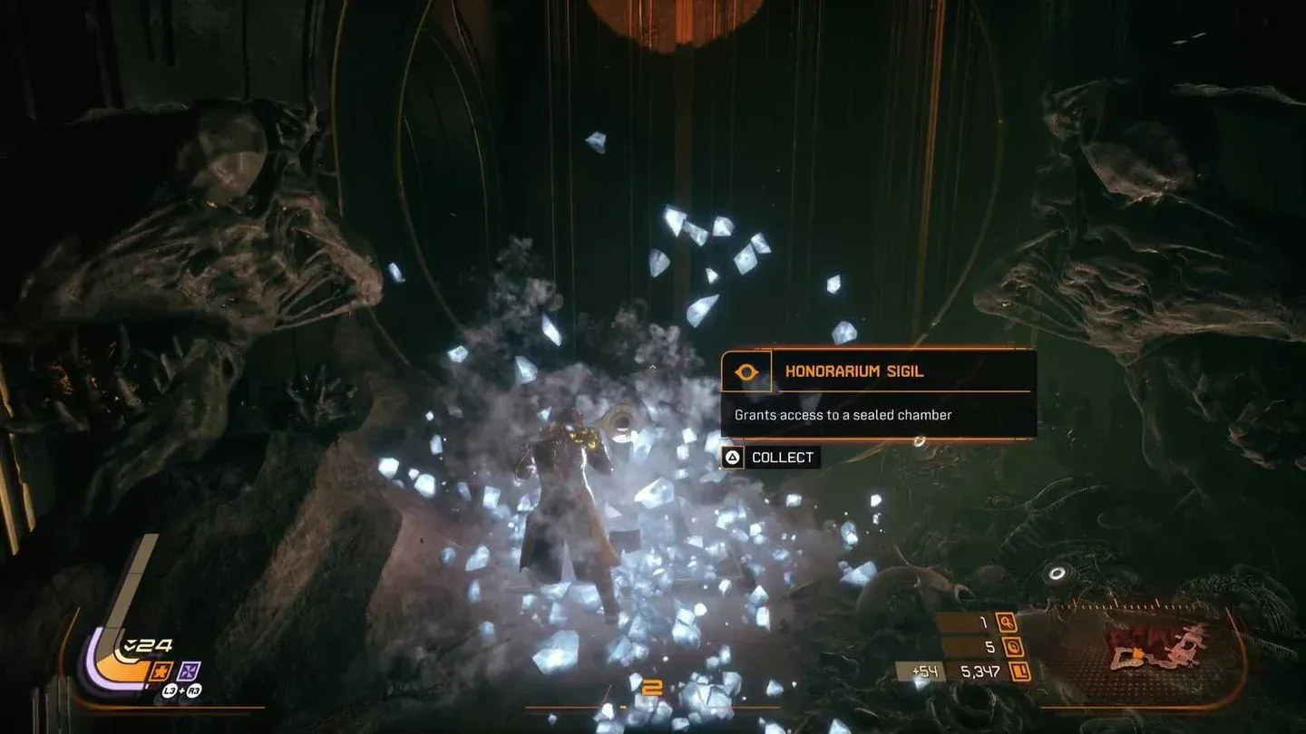 Honorarium Sigil pickup point