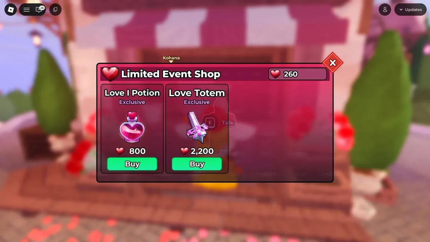 Florist NPC potion shop