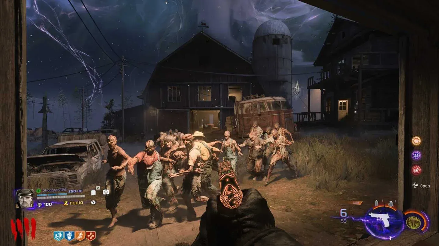 Skull Score mid-match
