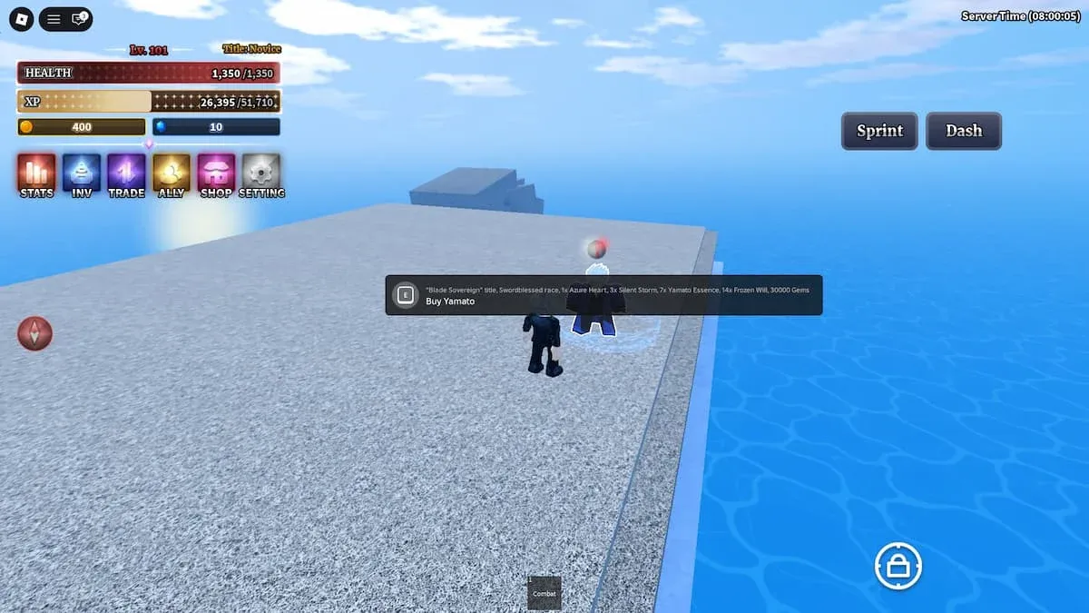 Yamato spawns on Judgment Island