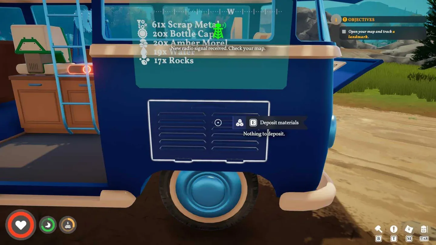 Lock items before depositing
