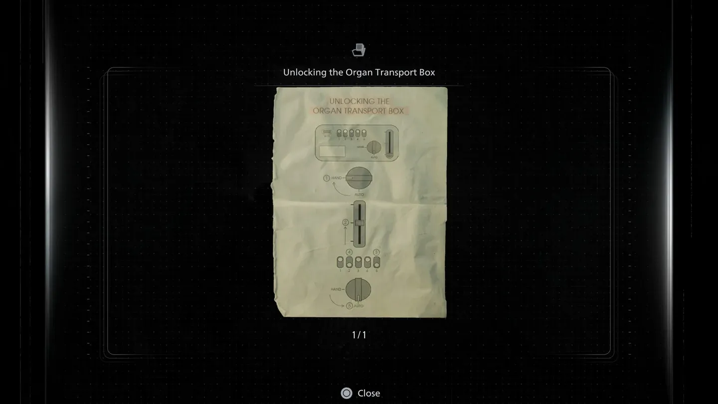 Organ Transport Box puzzle