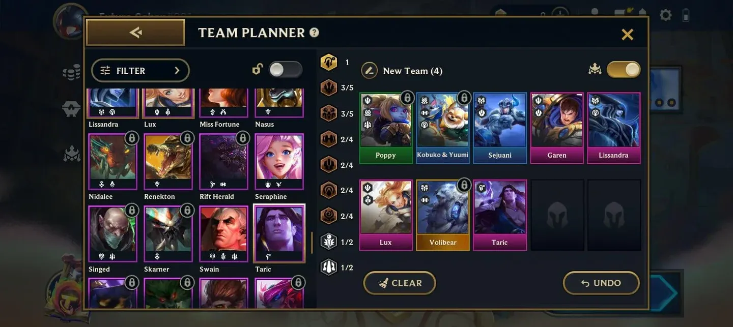 Ryze regio trait bonussen
