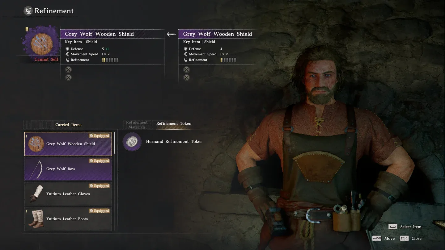 Refinement Token tab at Turnali