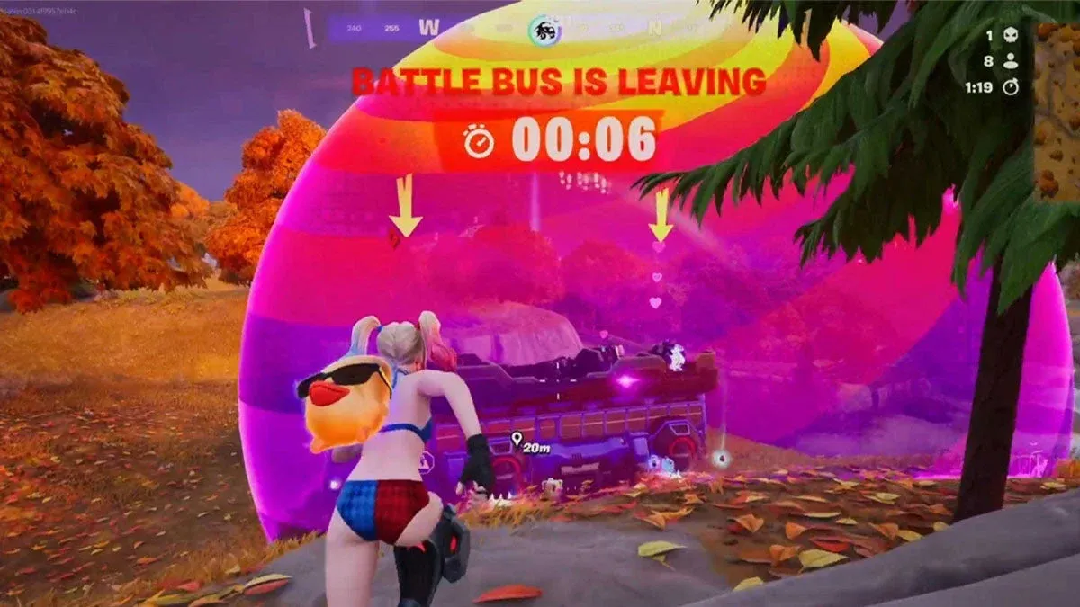 Battle Bus Victory Royale screen