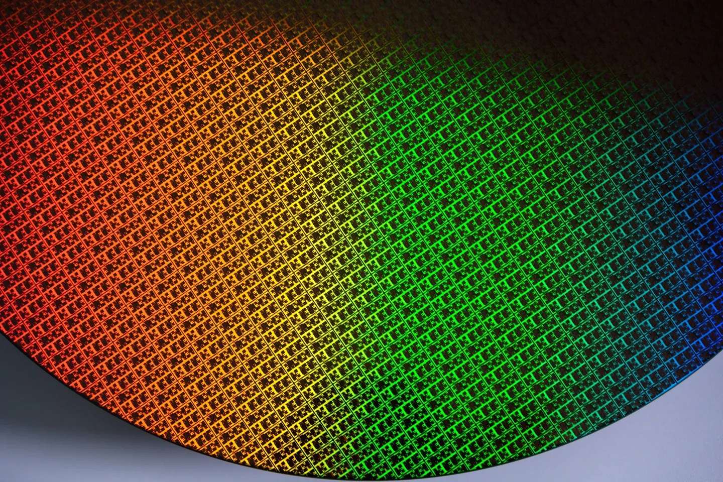 Intel 18A node wafer