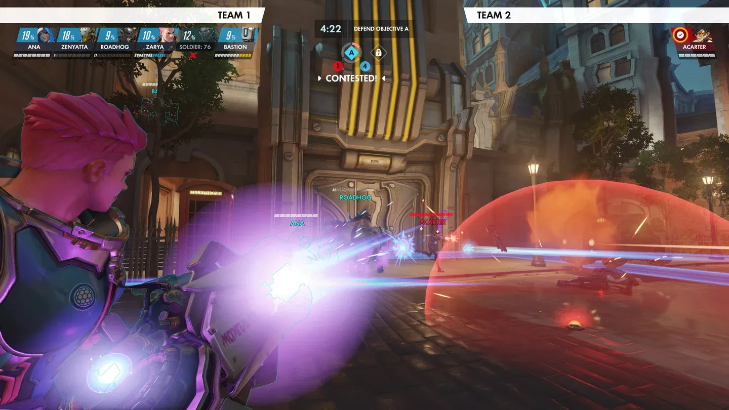 Widowmaker first-person scoped view