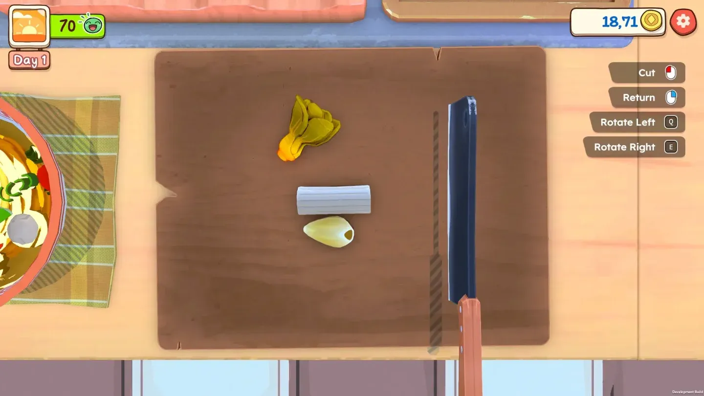 Cutting board visibility update