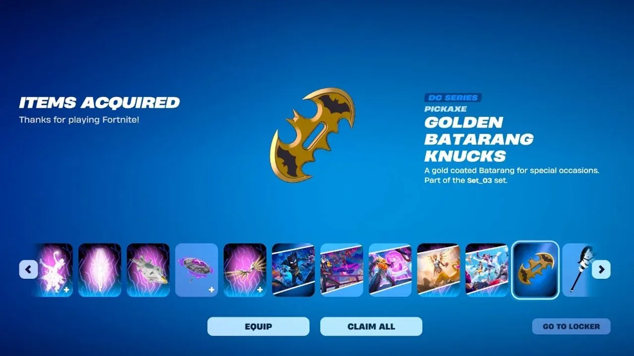 LEGO Batman Legacy of the Dark Knight Pickaxe Is Free in Fortnite