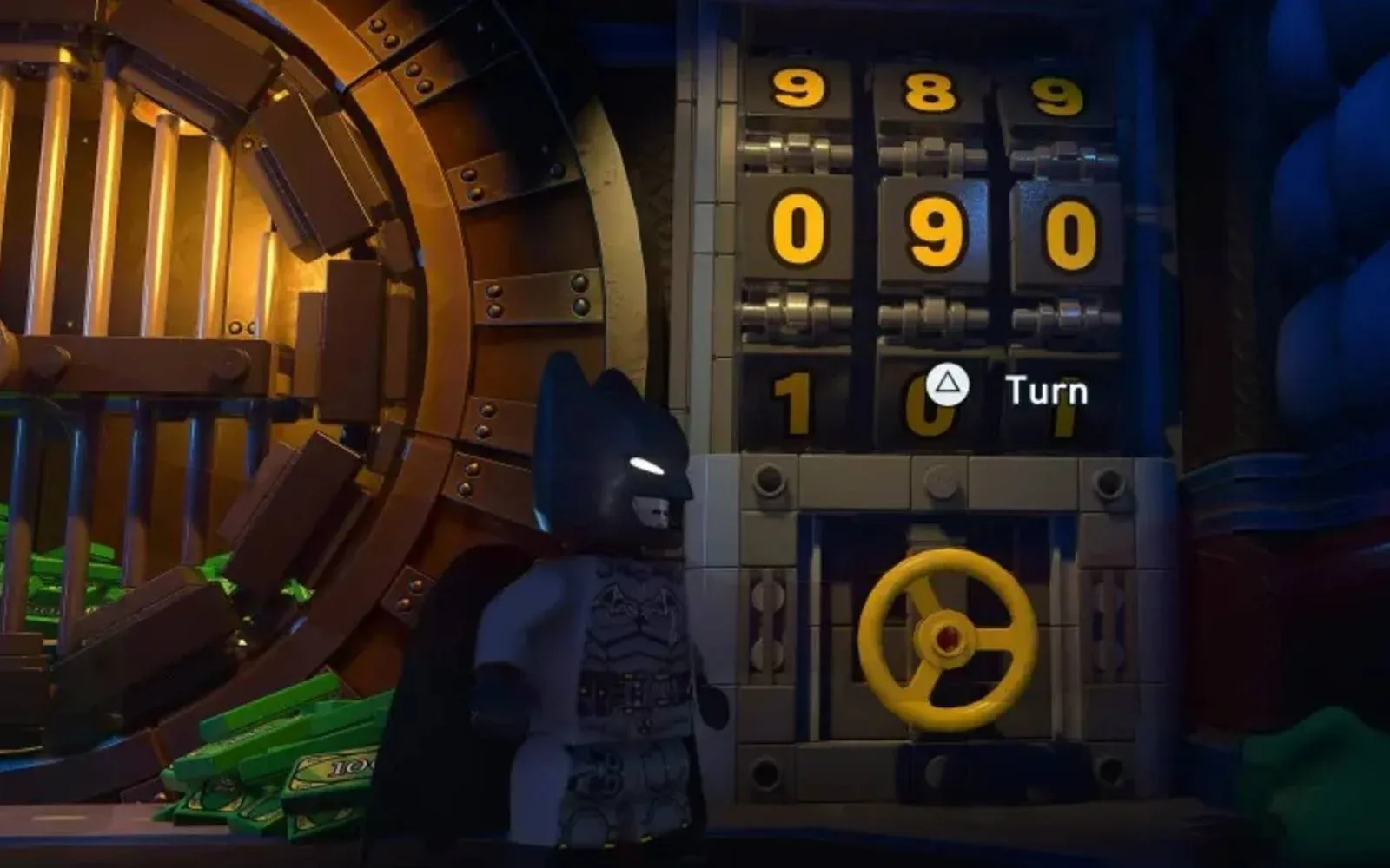 LEGO Batman Legacy of the Dark Knight: Iceberg Lounge Safe Code and Red Brick Solution