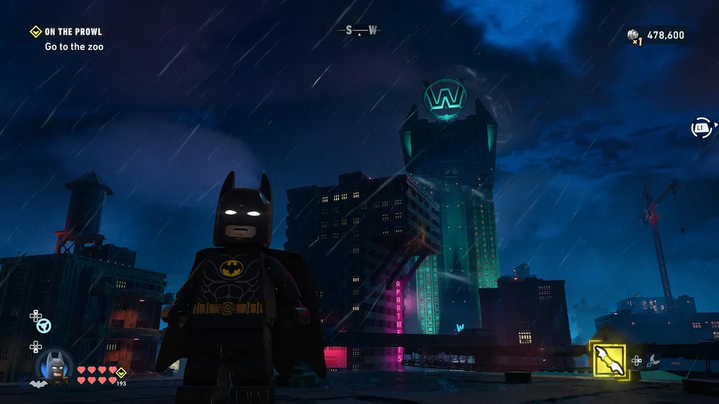 Glide unlocks at Wayne Tower