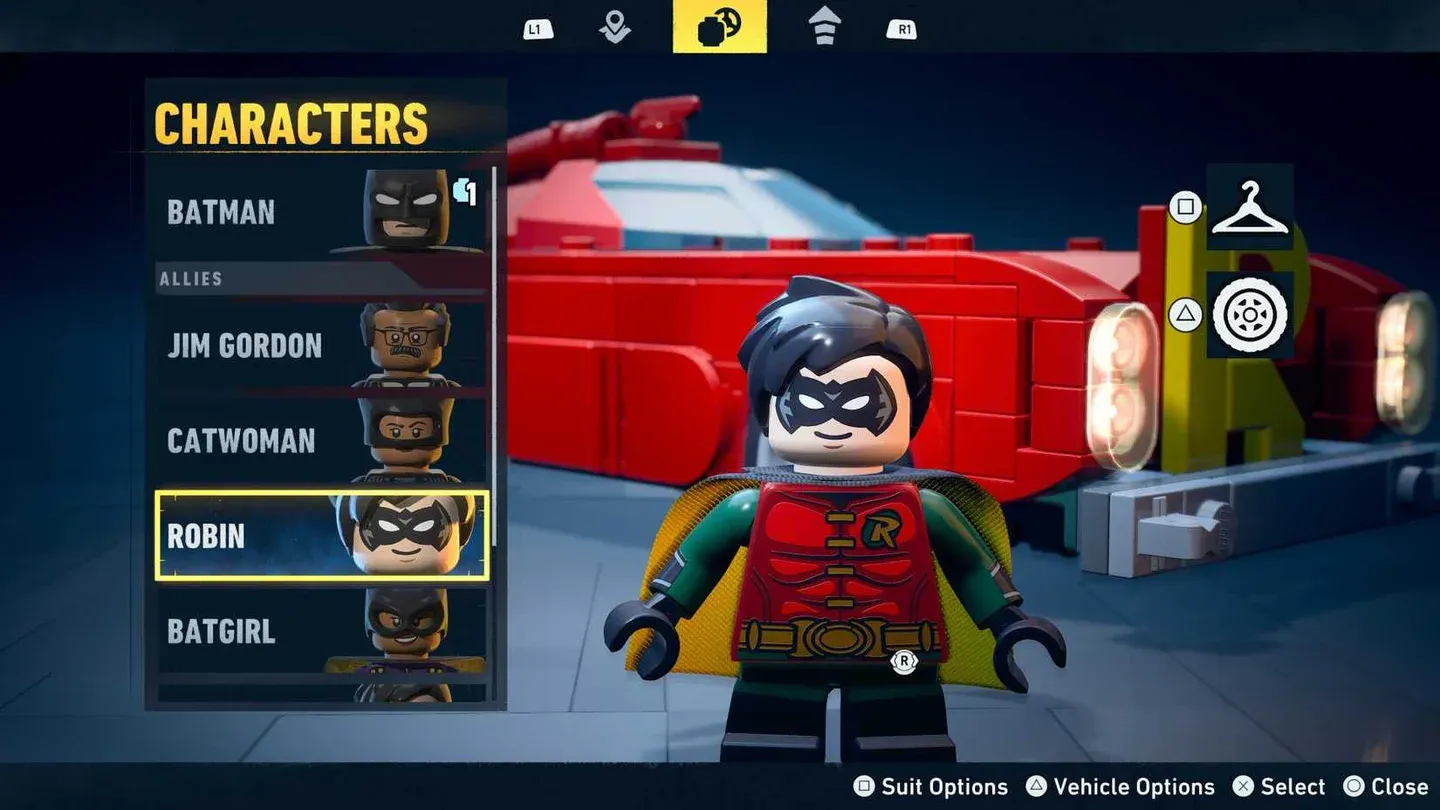 Full playable roster screen