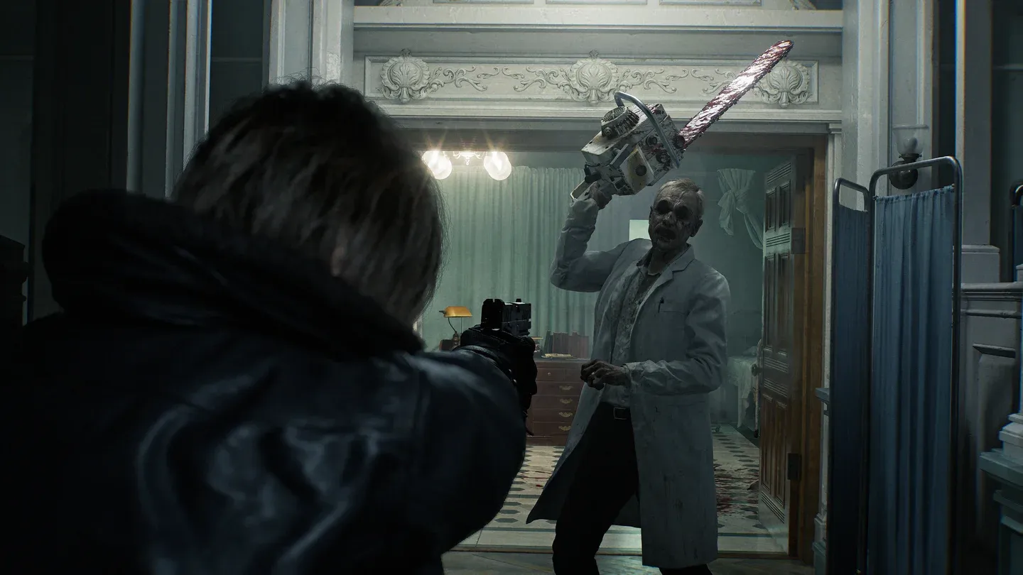Leon combat interface RE Requiem