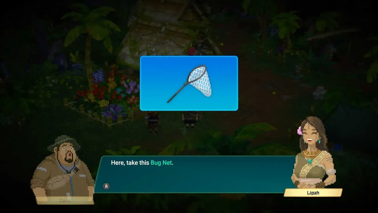 Lipah gives you the Bug Net