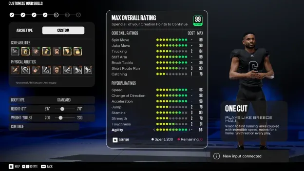 Madden NFL 27 Superstar Running Back One-Cut Build Guide content image