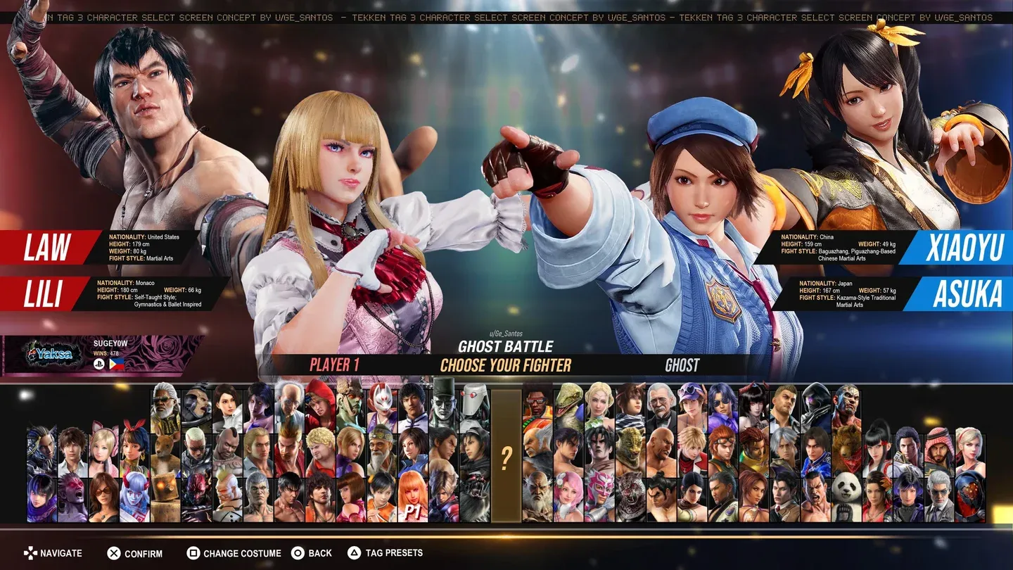 Elige a tu primer peleador en Tekken 8