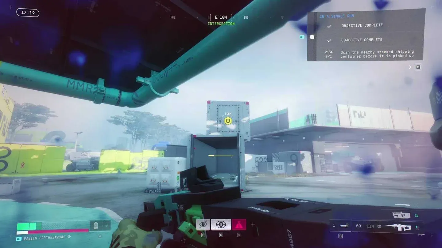 Container 314 scan objective
