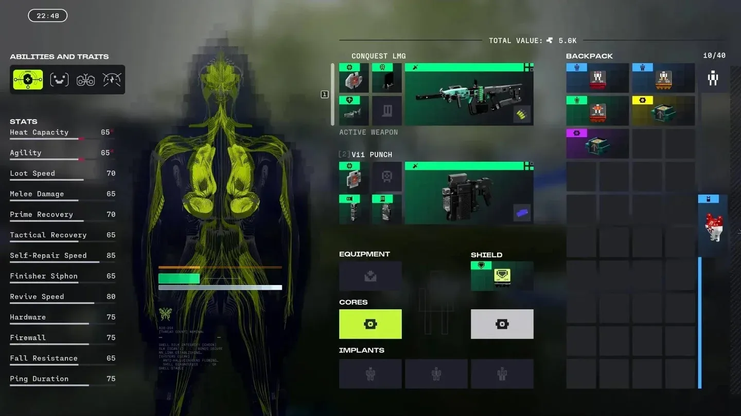 Overrun AR recoil tuning stats