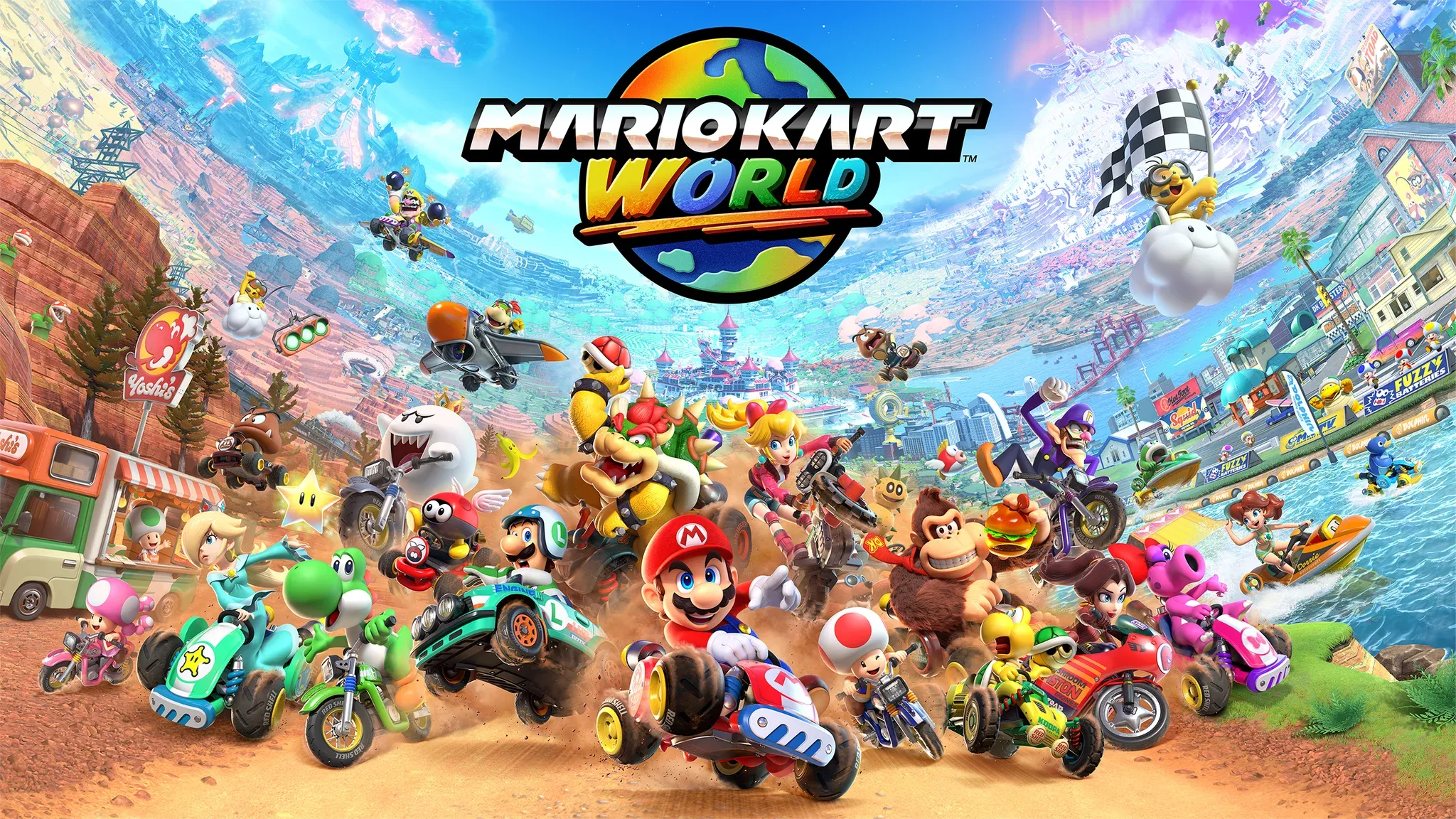 Mario Kart World Free Update Adds Classic SNES Courses