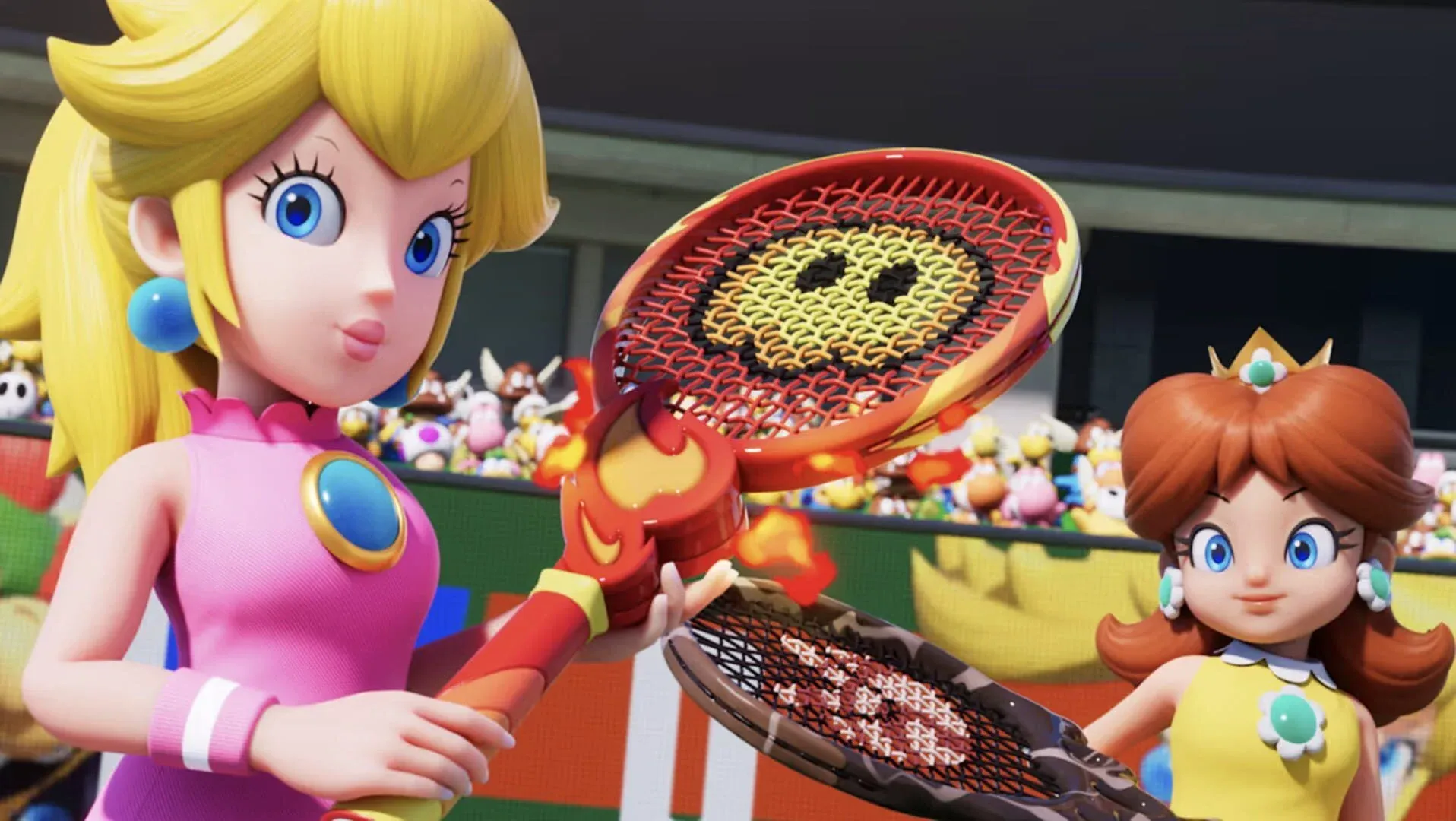 Mario Tennis Fever Version 1.1.0 Adds Galaxy Court and Black Hole Racket image