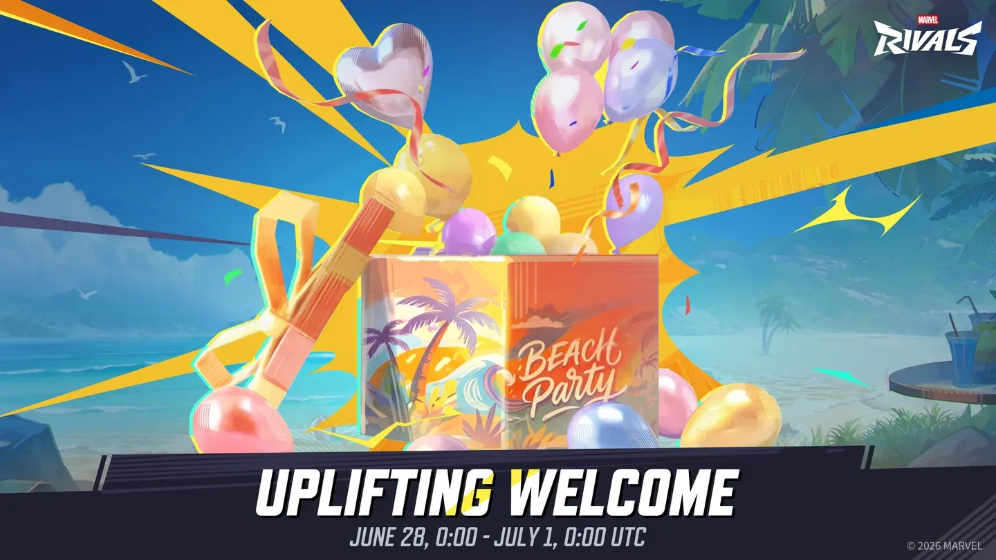 Uplifting Welcome reward screen