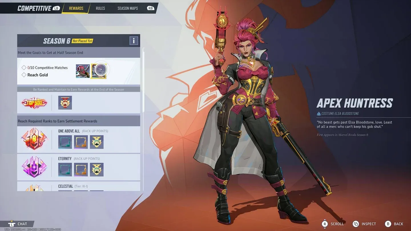 New placement match rank screen