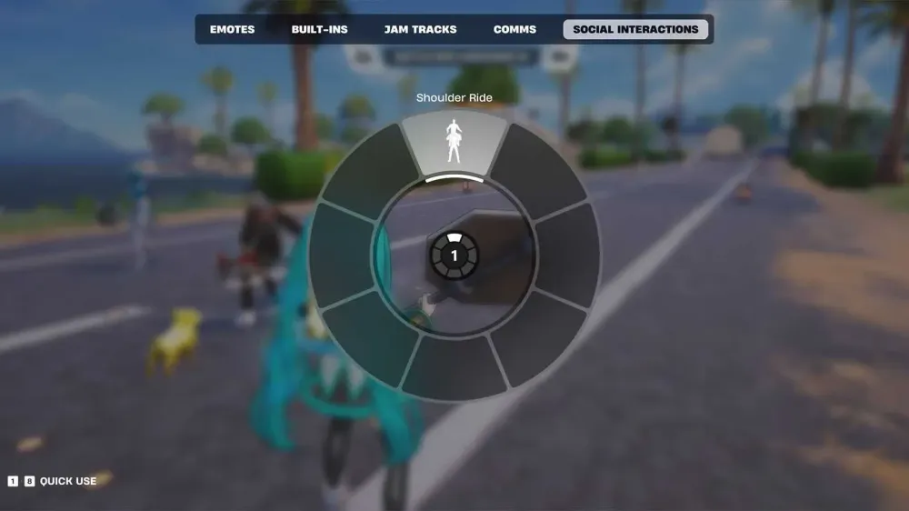 フォートナイト新ミッション「肩乗り」体験で仲間と楽しむ