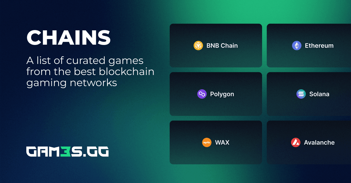 Web3 Gaming Blockchains | Best Blockchain Gaming Network | GAMES.GG