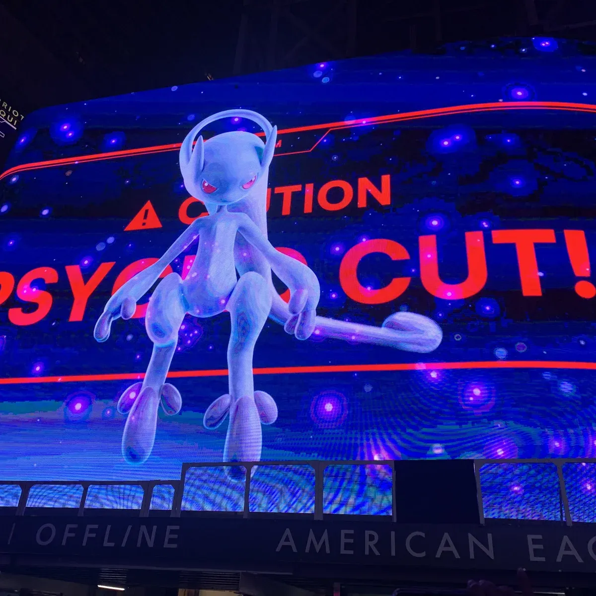 Mewtwo Storms Times Square for Pokémon Go's 10th Anniversary