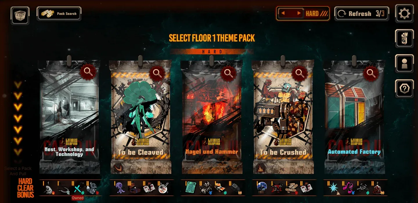 Theme pack keyword selection