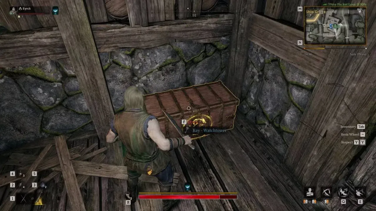 Combat Bag storage in Warehouse