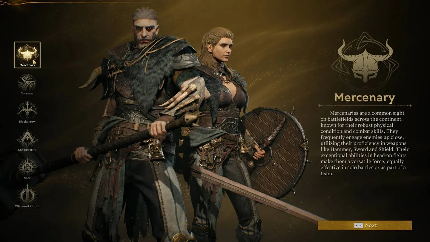 Mercenary talent tree priorities