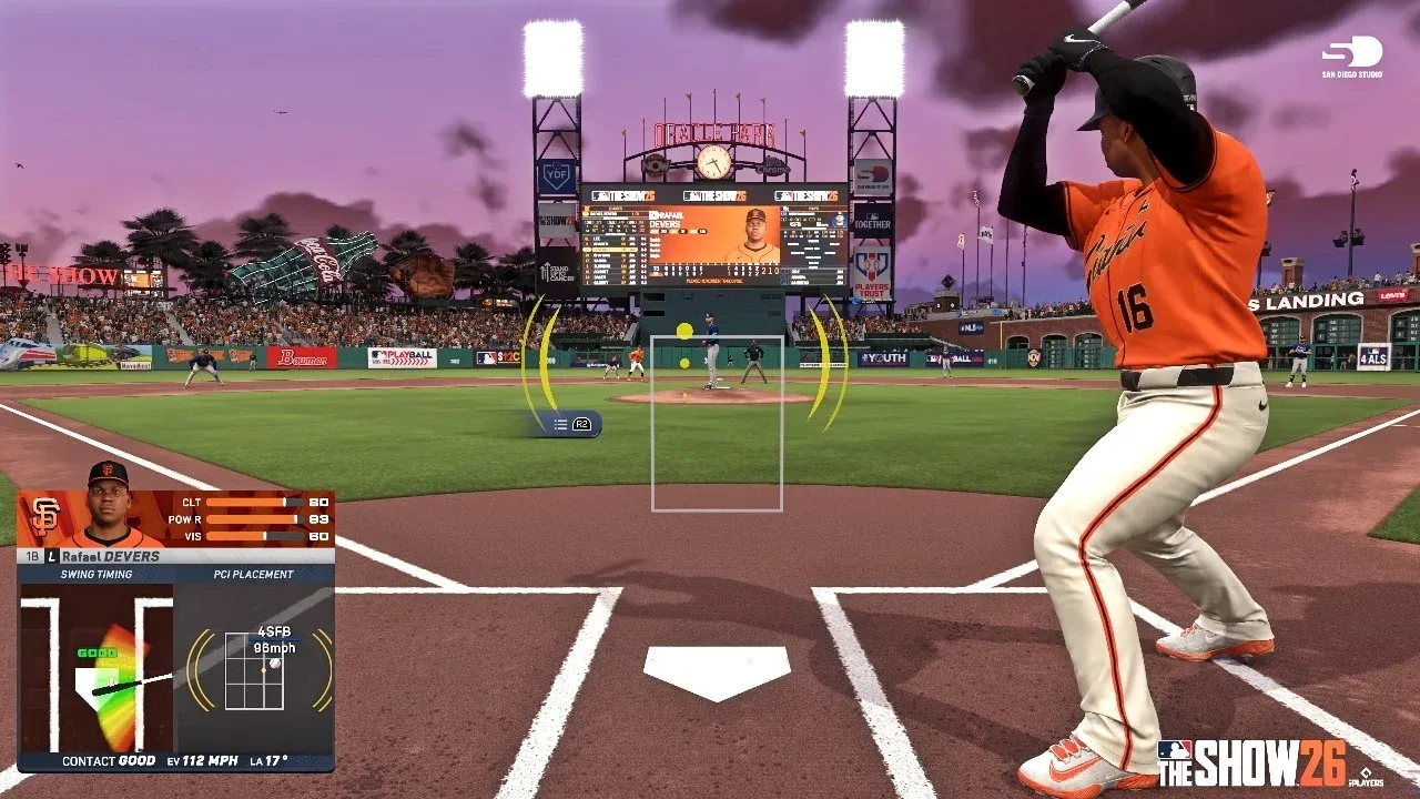 Zone PCI pitching and hitting placement