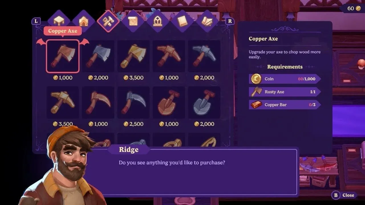 How To Upgrade All Moonlight Peaks Tools