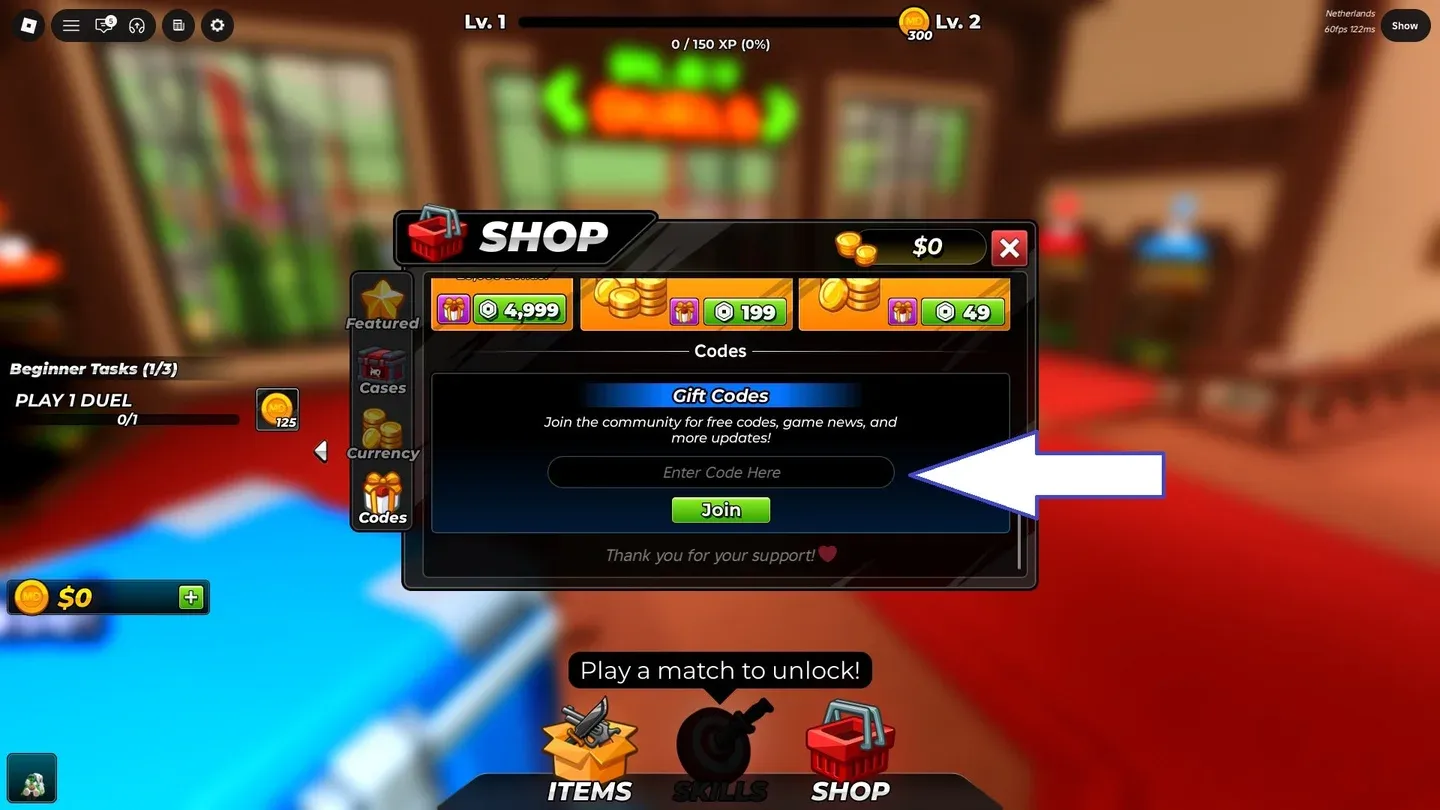 Locate the shop icon first