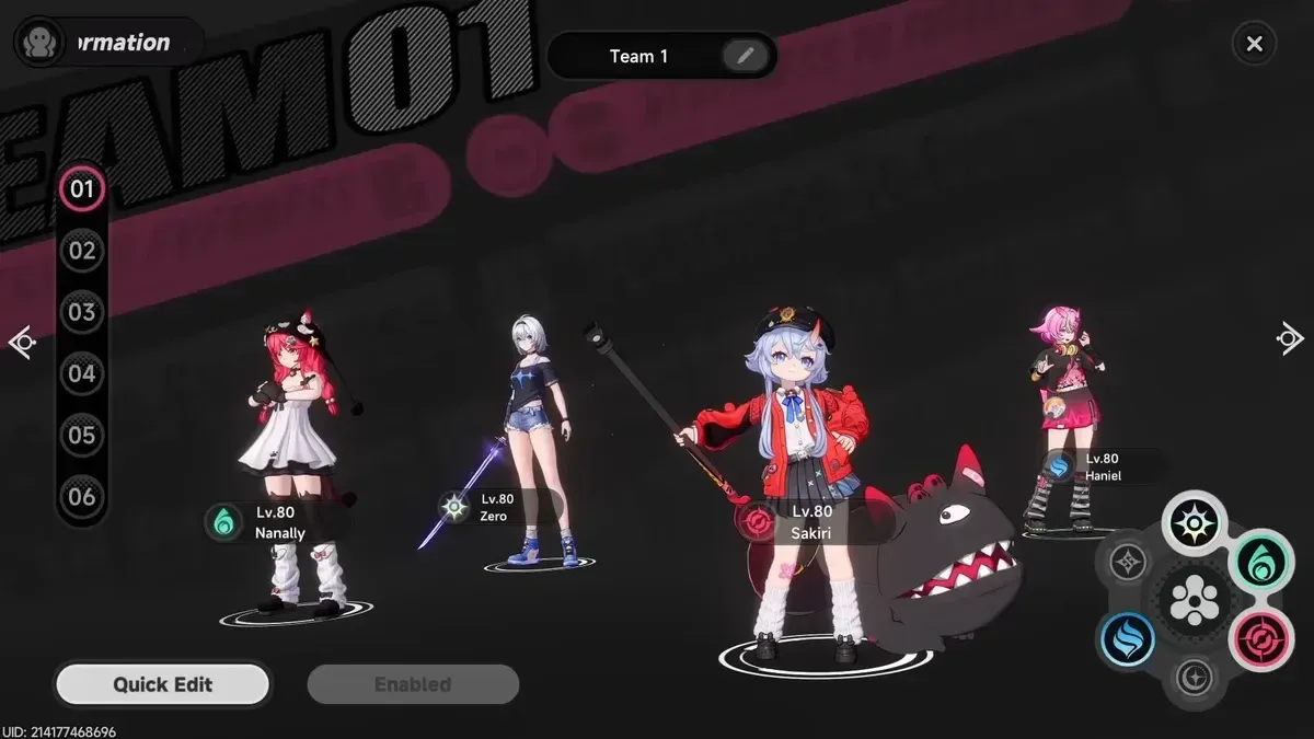 Fenêtre de burst de l'Ultimate de Nanally