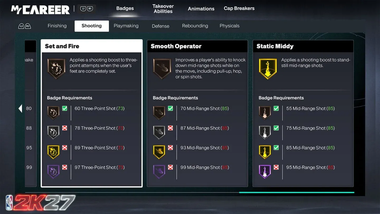 Takeover loadout with five slots