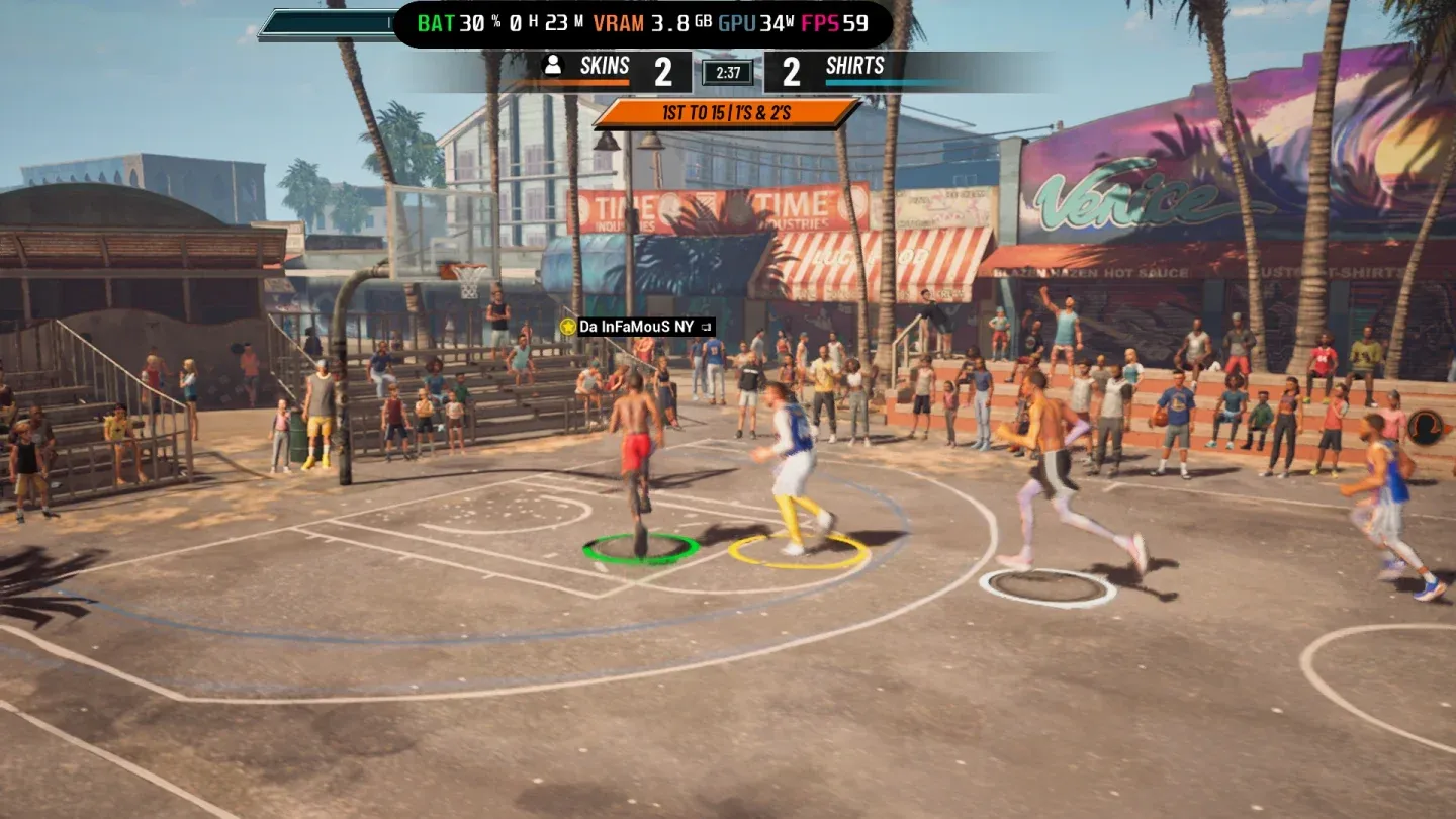 Venice Beach court overview