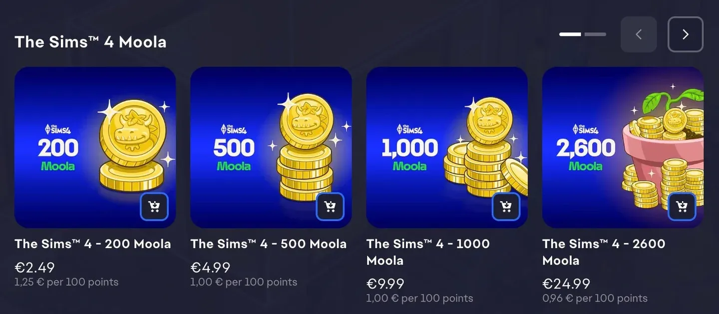 Moola Wallet coin indicator
