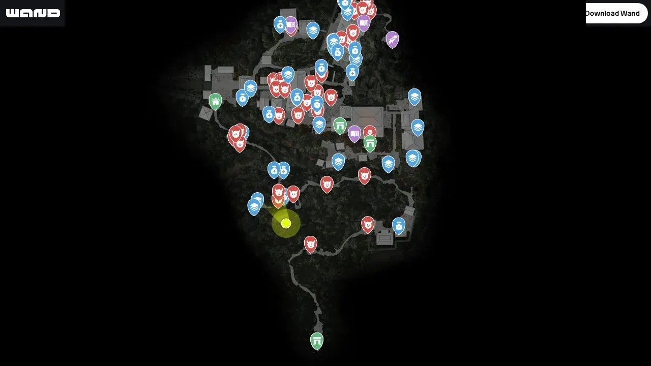 Kyoto hub exploration map