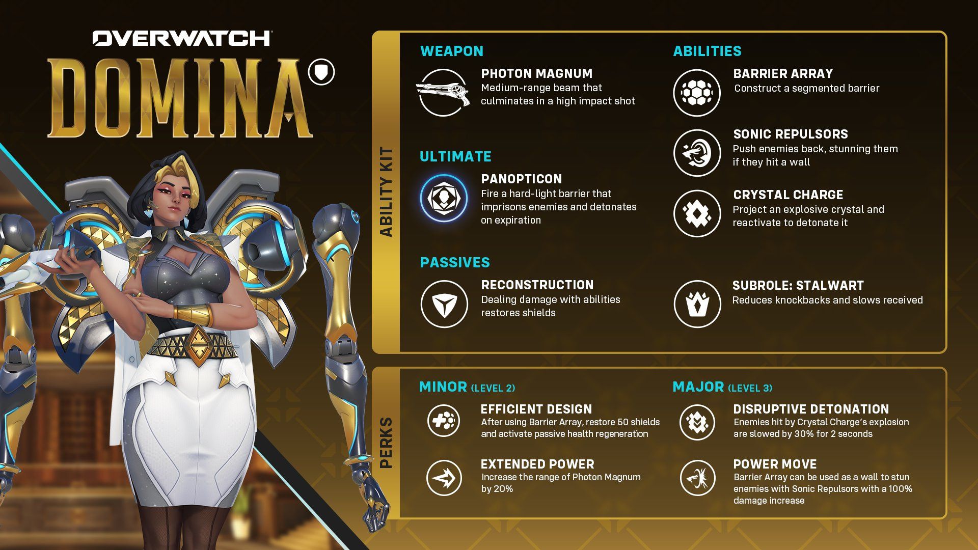 Overwatch Domina Abilities and Perks Explained image