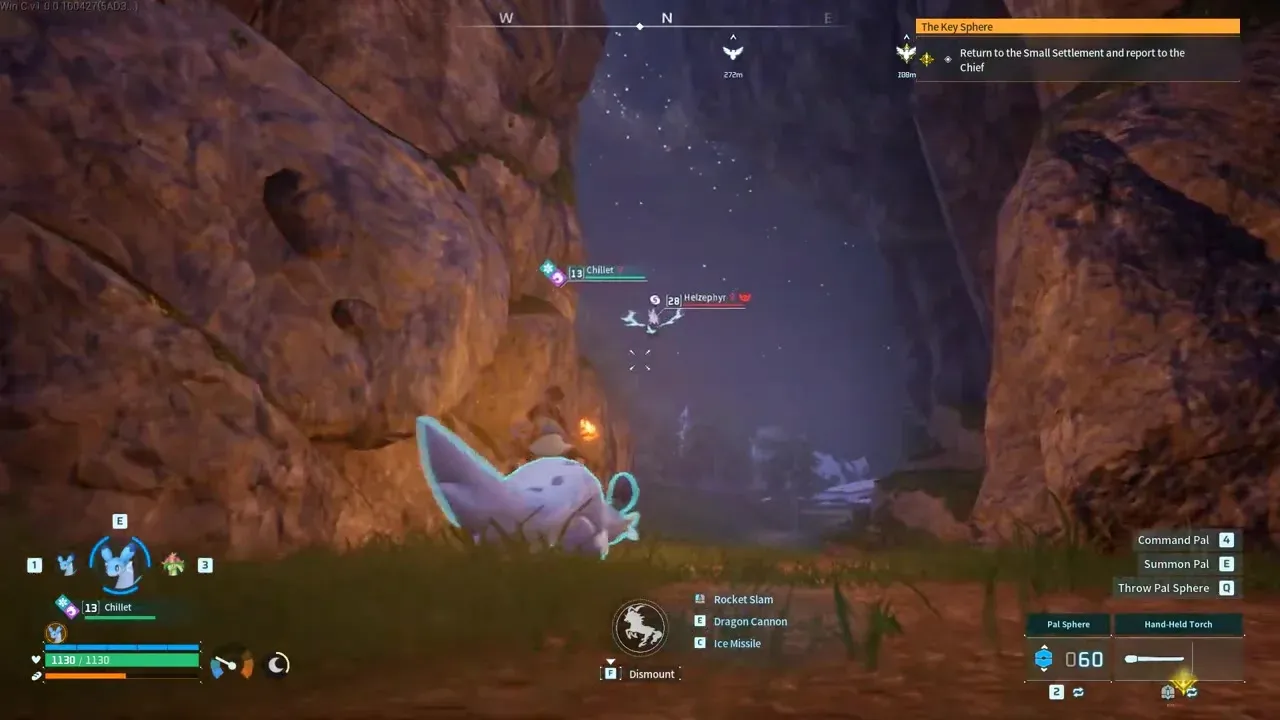 Capture de Helzephyr avec des Sphères de Pal