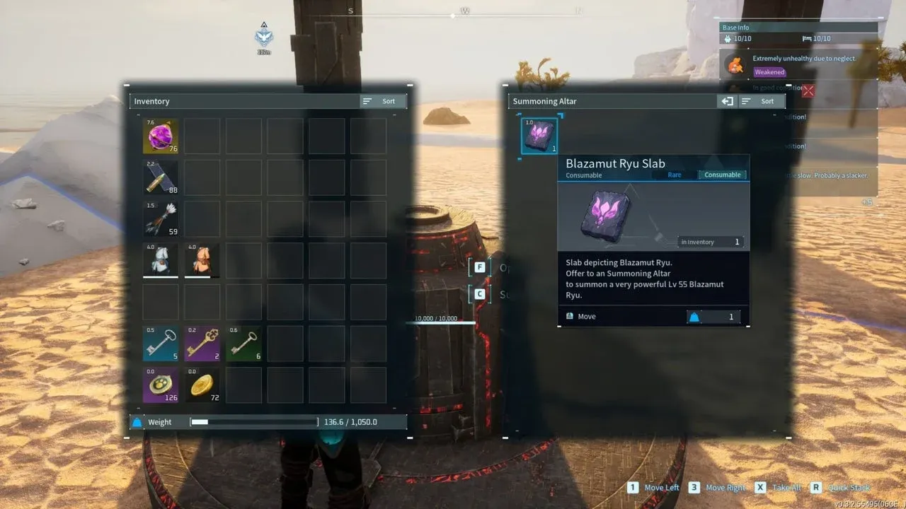 Triệu hồi raid boss bằng slab