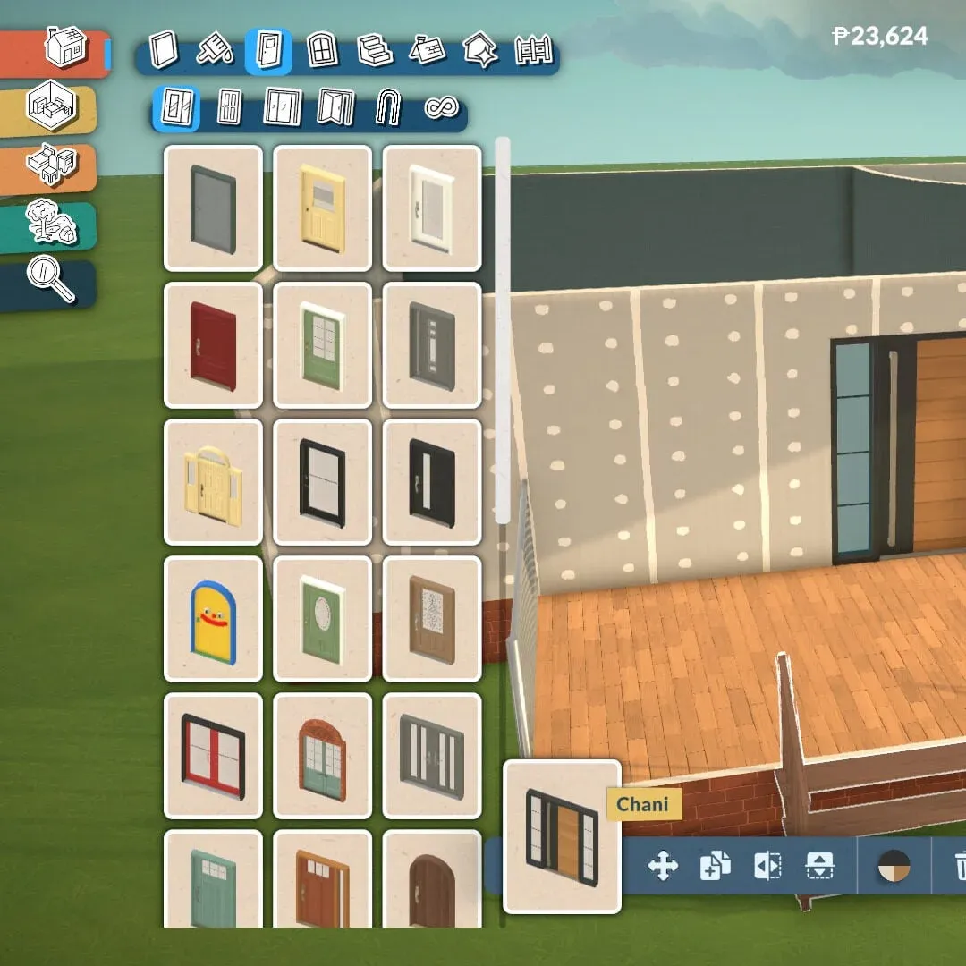 Build mode construction tools